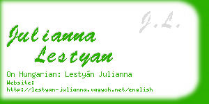 julianna lestyan business card